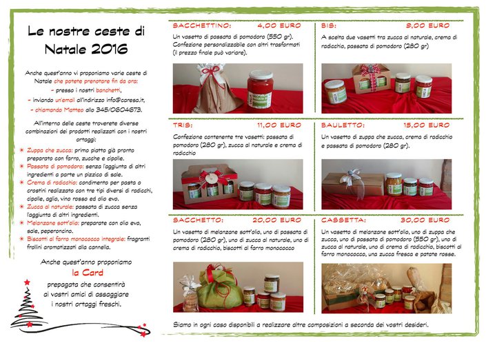 Natale 2016: regala relazioni, inclusione e agricoltura biologica