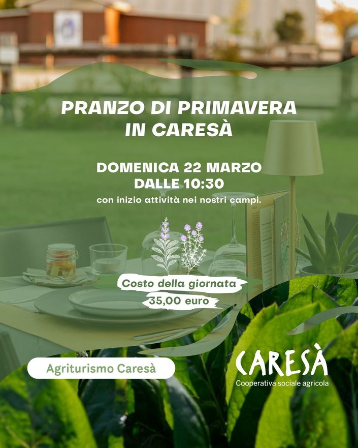 Pranzo di primavera in Caresá