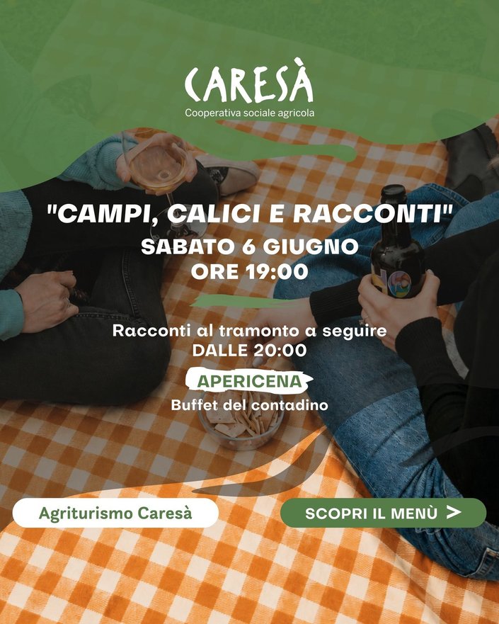 CAMPI, CALICI E RACCONTI. Evento in Agriturismo