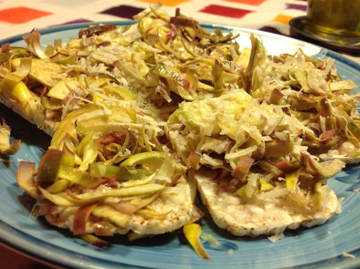 Carciofi crudi in antipasto